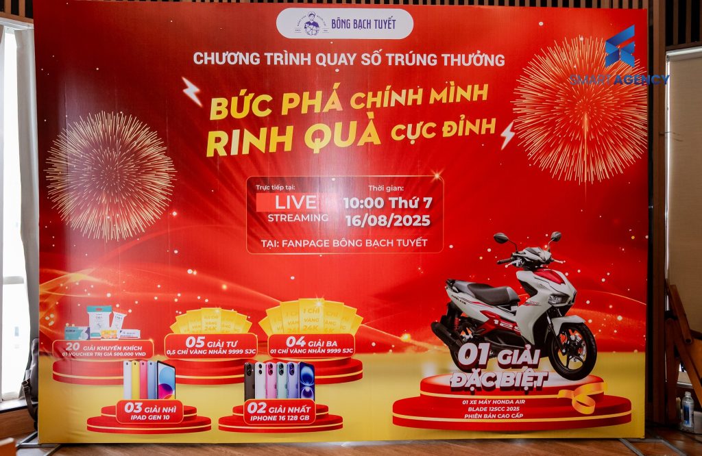 sự kiện quay số trúng thưởng - smart agency