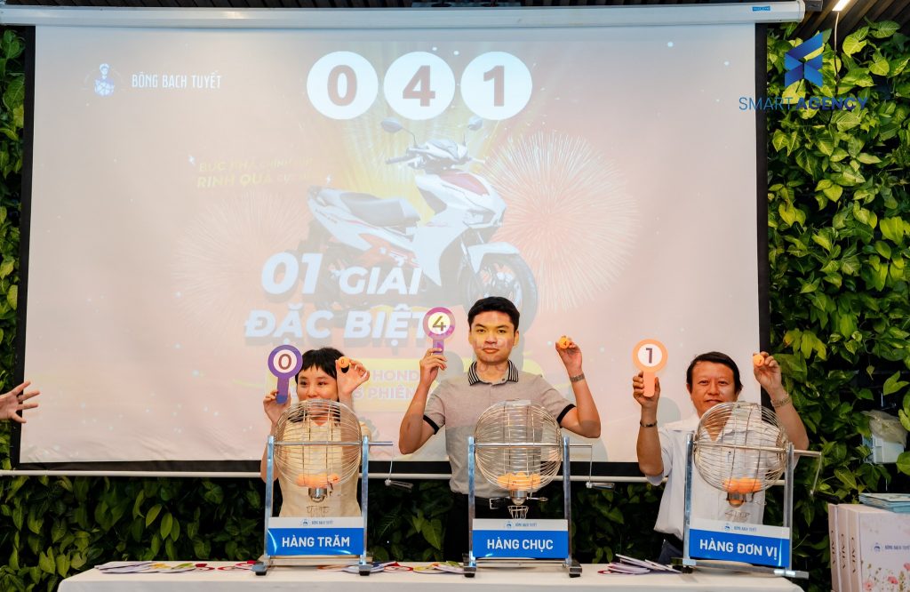 sự kiện quay số trúng thưởng - smart agency